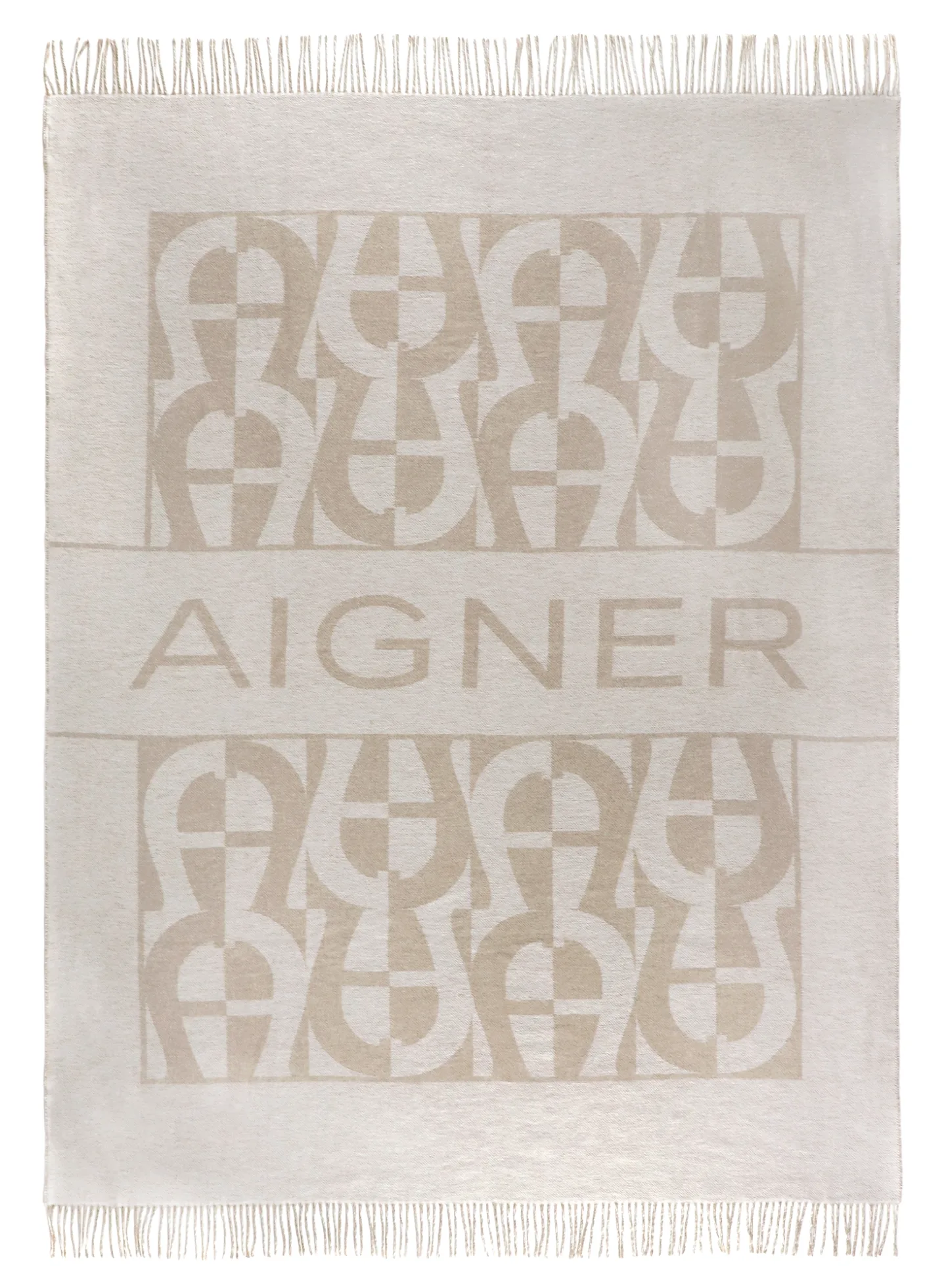 Stoeckel & Grimmler Plaid Modular, Offwhite 140x195 cm Weiss | Schubiger Möbel