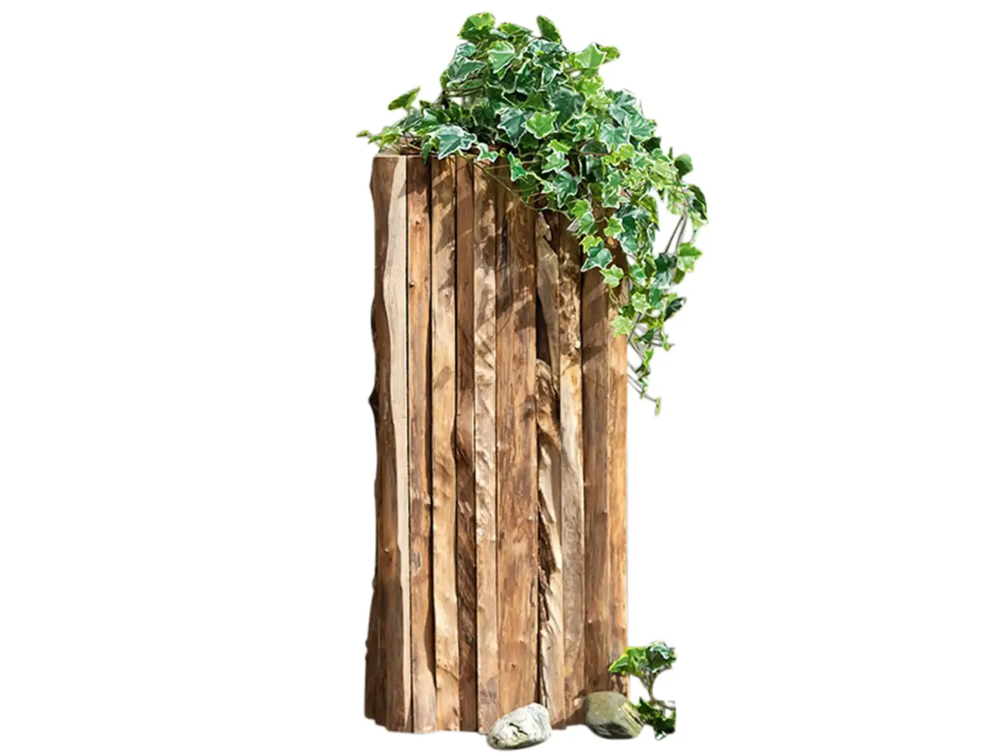 Gilde Gefäss Corteza Holzpflanzkasten H: 80 cm Holzfarbig | Schubiger Möbel