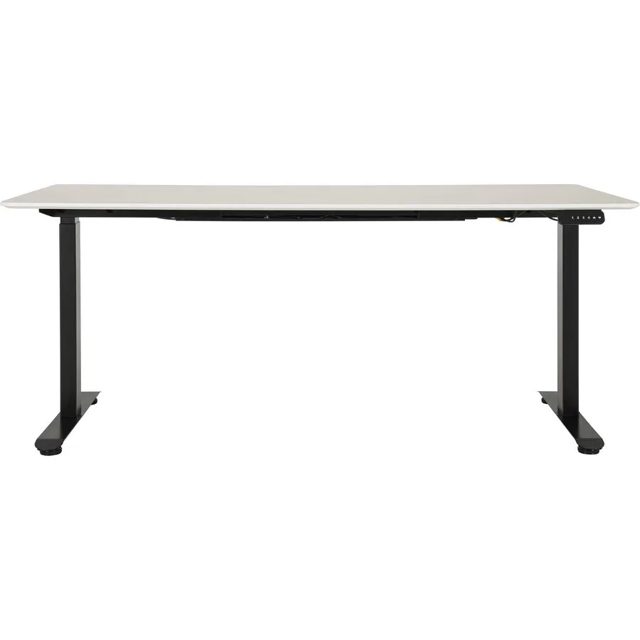 Schreibtisch Lario weiss/schwarz MDF Höhenverstellbar B 180 T 80 cm