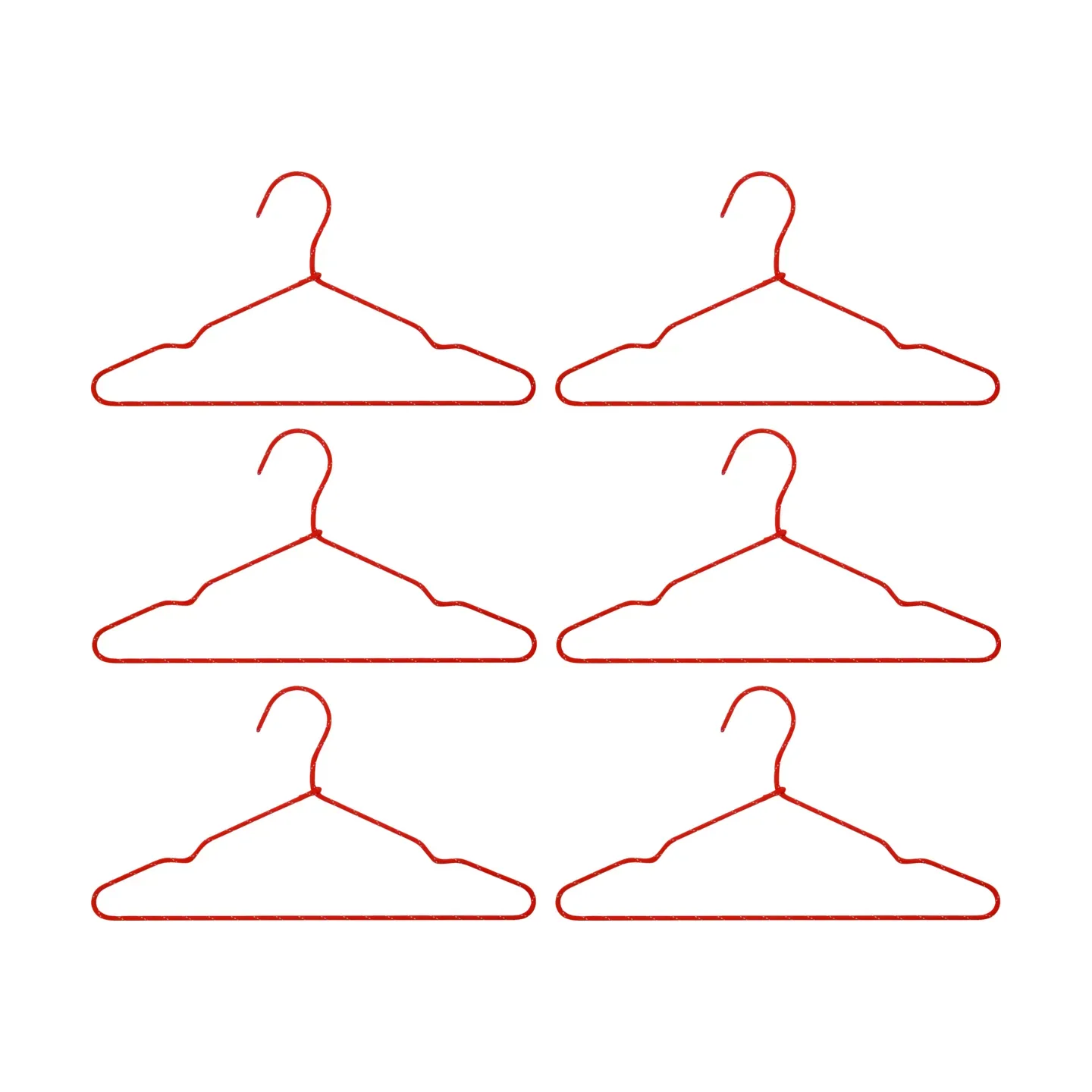House Doctor Wire galge 6-pack Röd