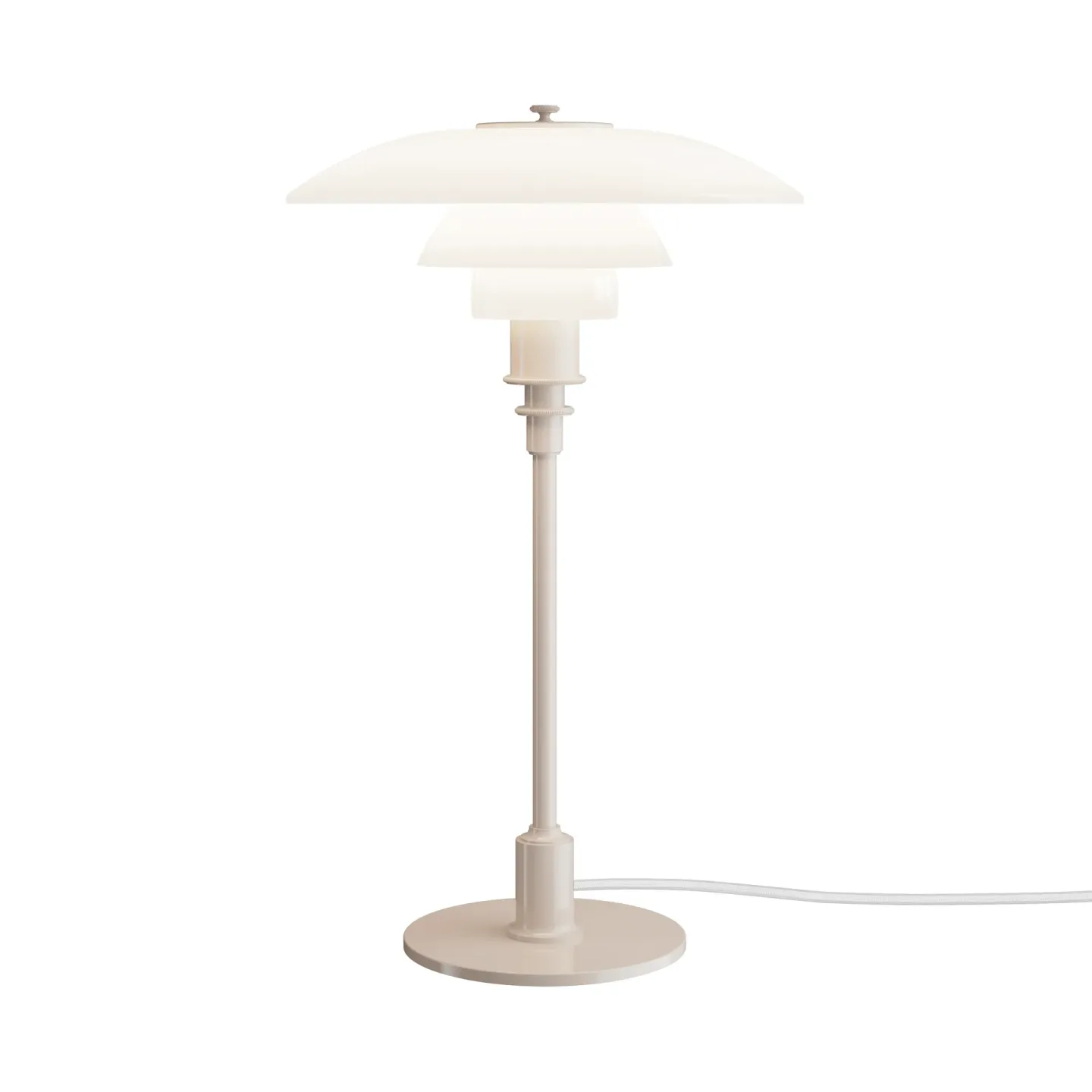 Louis Poulsen PH 3/2 bordslampa Glossy beige