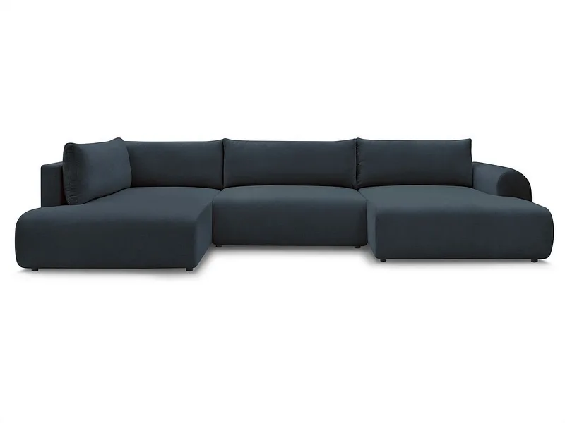Wohnlandschaft BOBOCHIC LUCIEN Stoff dunkelblau