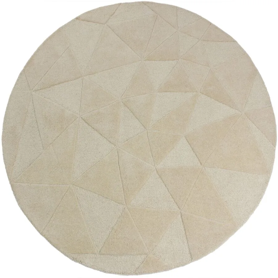 Teppich Sabrine Natur 100% Wolle 160 x 160 cm