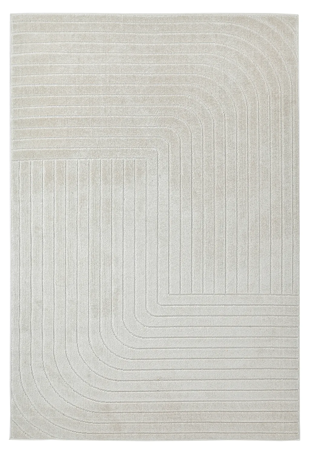 Shaggy Indoor/Outdoor - Hazleton (krem) (Størrelse: 200 x 290 cm)