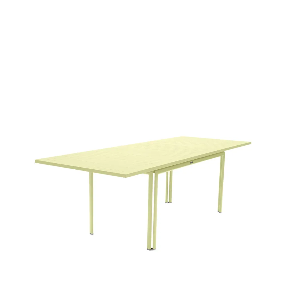Fermob Costa matbord med iläggsskiva Frosted lemon (gul)