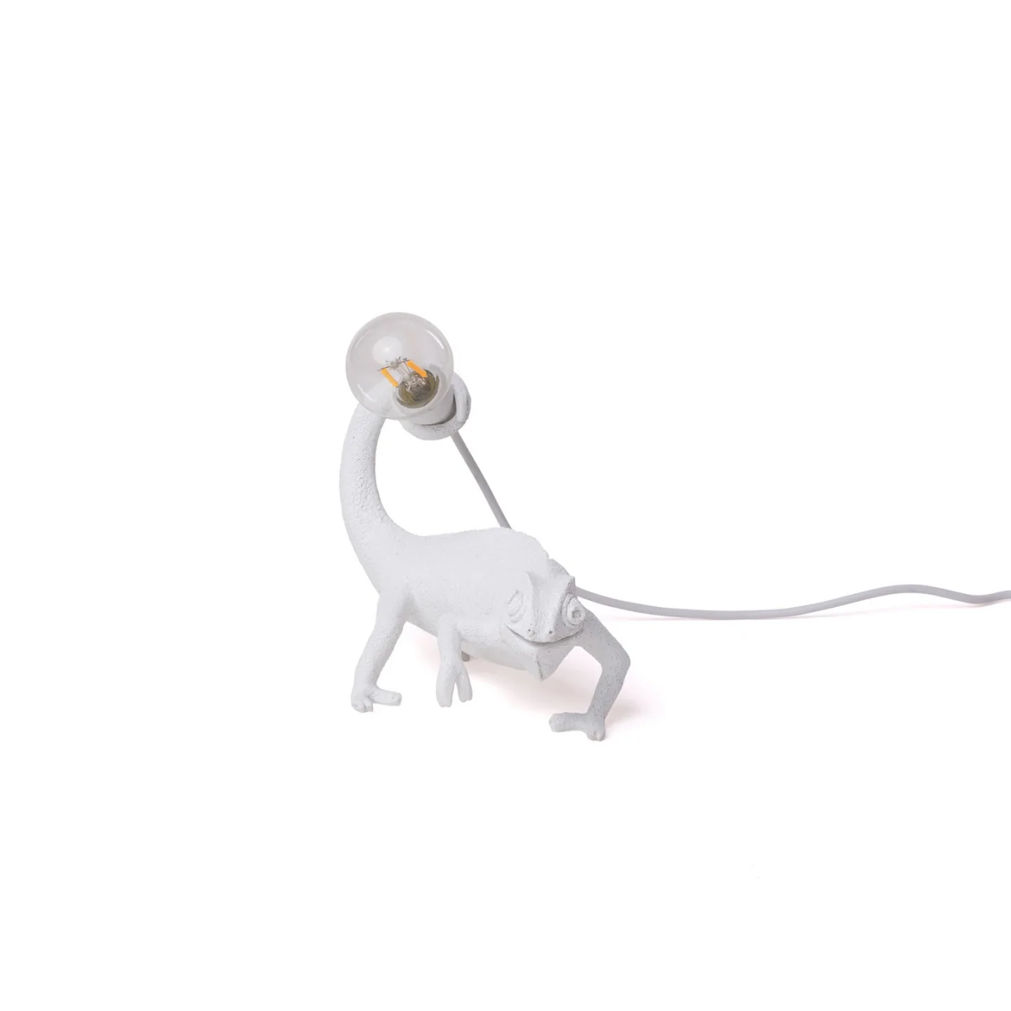 Chameleon Lamp Still LED-dekorationslampe, hvid, USB - SELETTI - Stue - Design - Plastik
