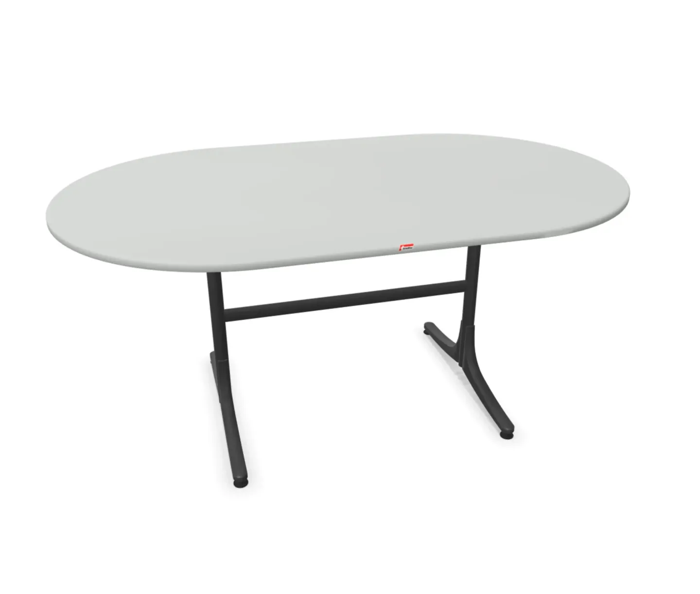 Schaffner Gartentisch Schaffhausen Oval Grau | Schubiger Möbel