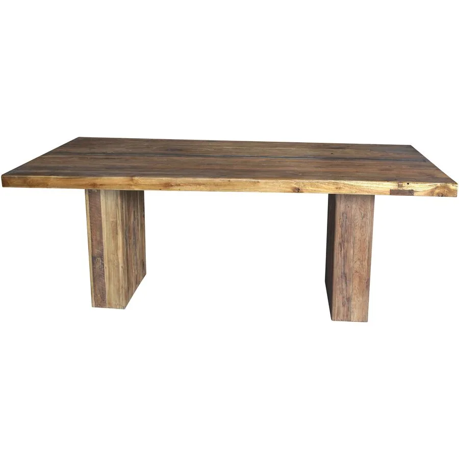Esstisch Berto Braun Holz/Metall 180 cm - Farbe: natur