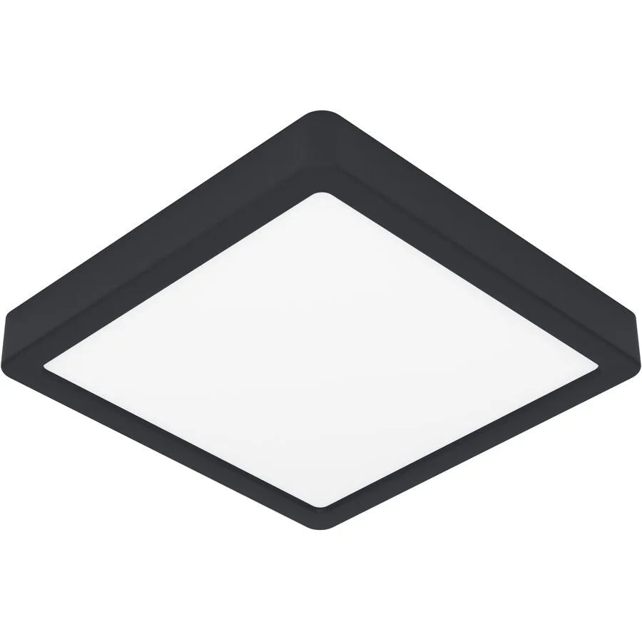 Eglo Deckenlampe Fueva 5 Schwarz Stahl 21 cm 2.8 cm - LED - Lichtfarbe: Warmweiss - LED Energiesparlampen