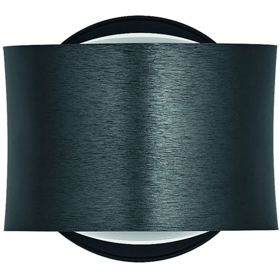 Designer-Wandlampe Bankamp Impulse anthrazit dimmbar - Farbe: anthrazit matt eloxiert - LED - Lichtfarbe: Extra warmweiss - Material: