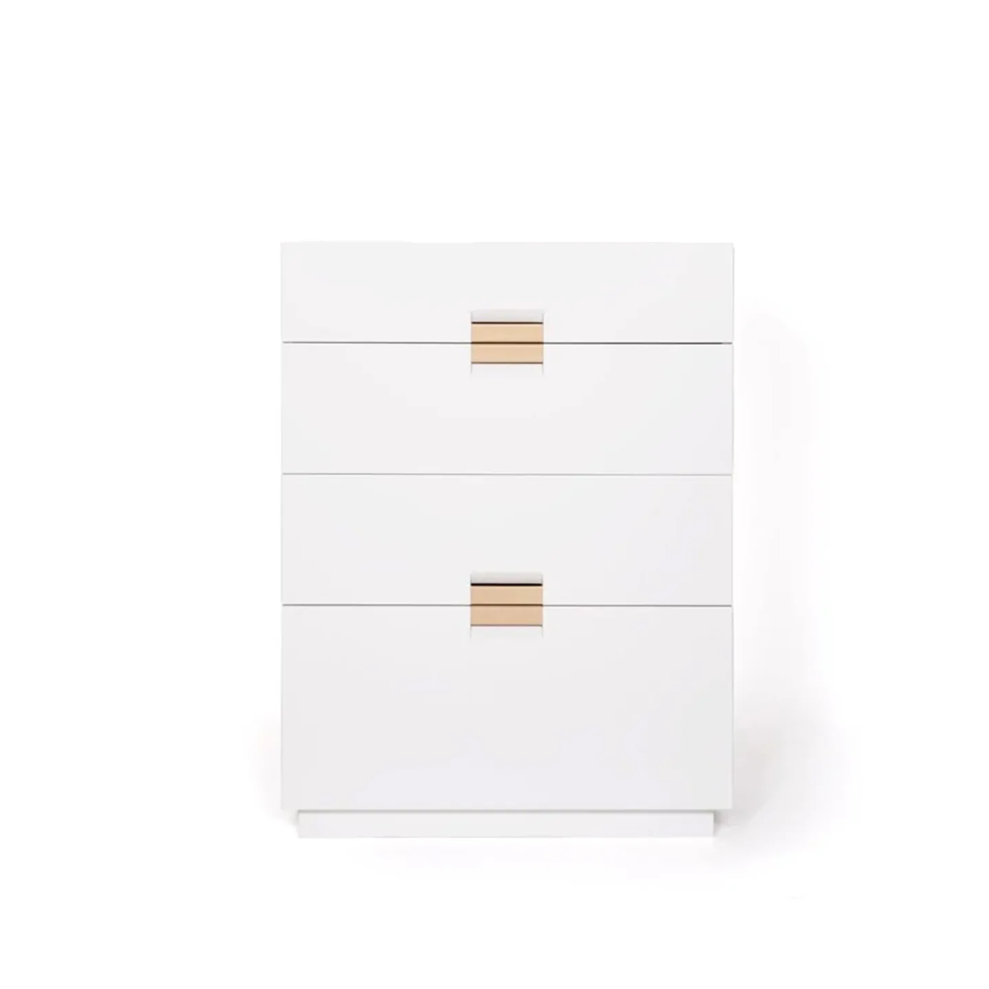 Asplund - Frame Drawer High - White / Natural Leather - Byråer - Anya Sebton & Eva Lilja Löwenhielm - Vit - Läder