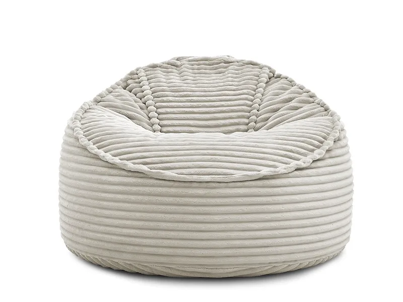 Hocker BOBOCHIC SOCRATE 106x106x79cm cord-stoff beige