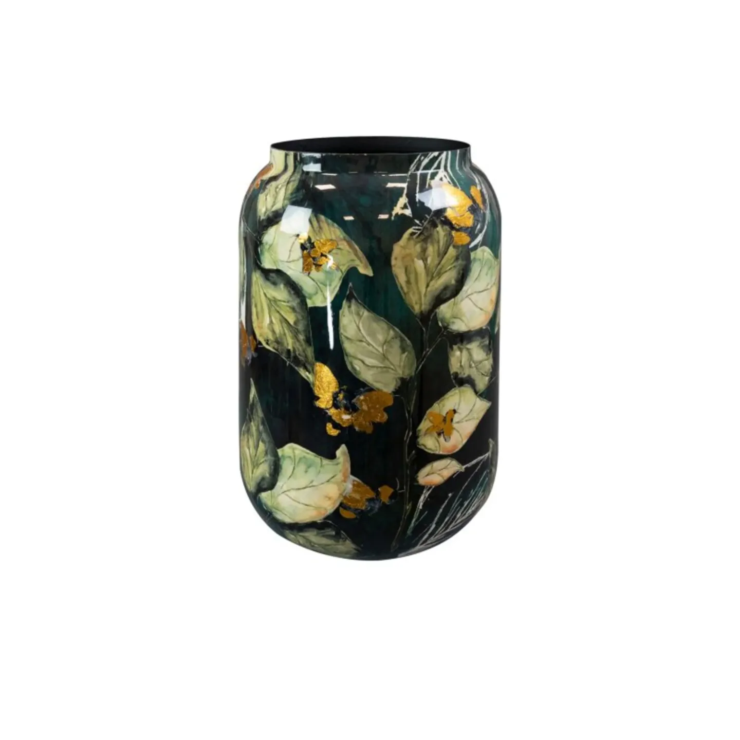 Decofinder Vase Bee, Metall, Grün H: 62 cm | Schubiger Möbel