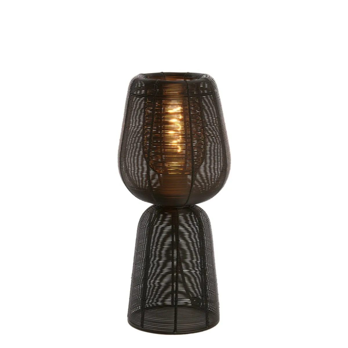 Light & Living - Aboso 42cm - Bordslampa - Svart