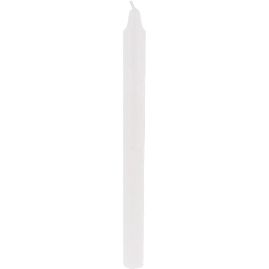 Balthasar Kerze Rustico weiss H27.5 cm D2.2 cm, Brenndauer 10h - Farbe: taupe - Material: Wachs