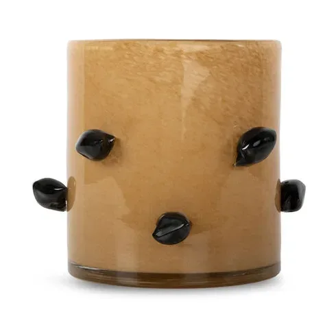 Byon Arlo Laterne M Ø15 cm Beige-Schwarz