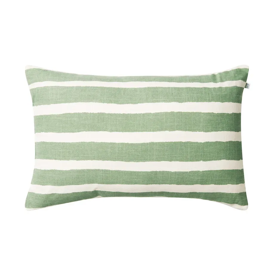 Chhatwal & Jonsson Block Stripe utomhuskudde 40x60 cm Sage-off white