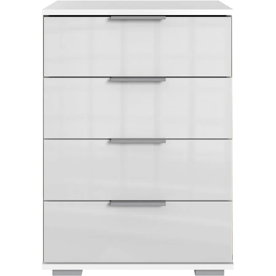 Nachttisch Peyton C weiss Holzwerkstoff B 52 H 74 cm