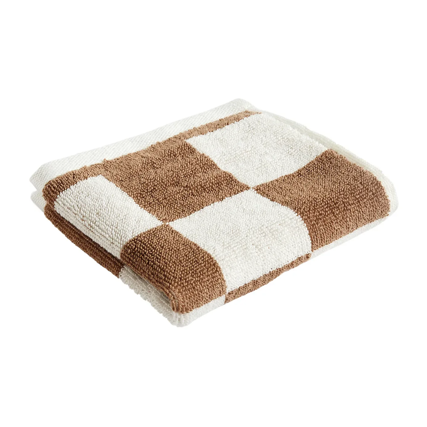 HAY Check handduk 30x30 cm Cappuccino