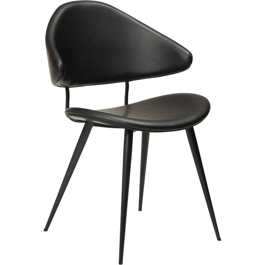 DAN-FORM Stuhl 2er-Set Napoleon black Kunstleder