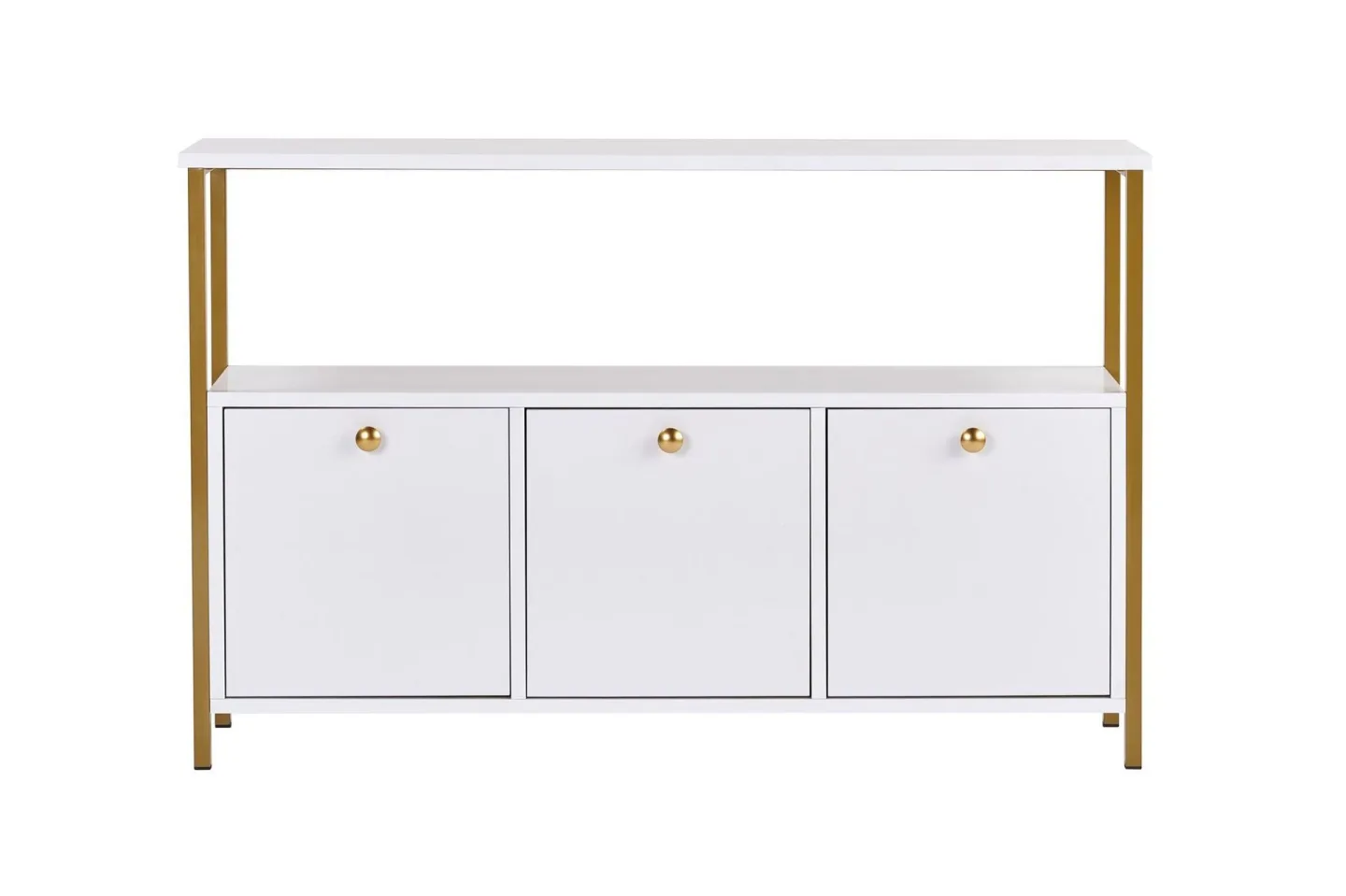 Hemani Konsolbord 120 cm - Vitt och guld
