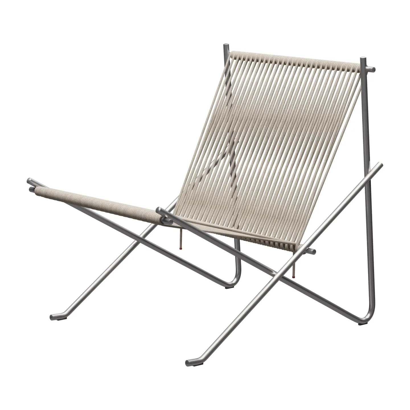 Fritz Hansen PK4 loungestol Rostfritt stål-natur