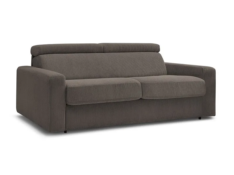 Bettsofa BOBOCHIC MONACO Cord-Stoff taupe