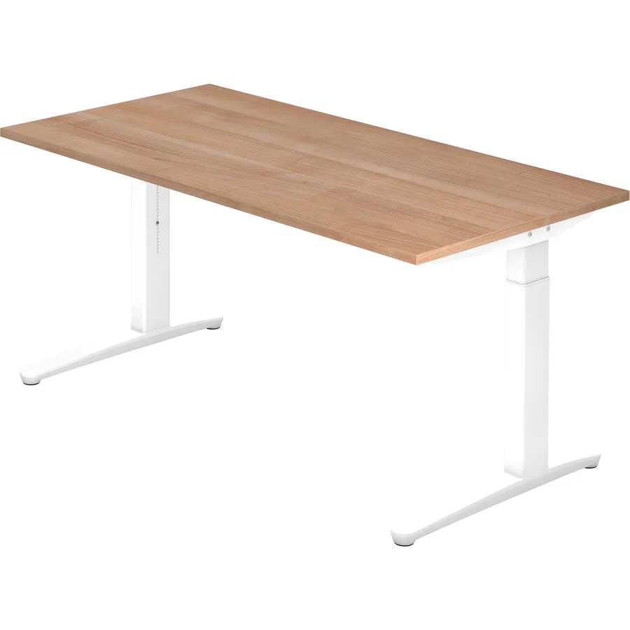 Schreibtisch Office nussbaum Holzwerkstoff B 160 T 80 cm