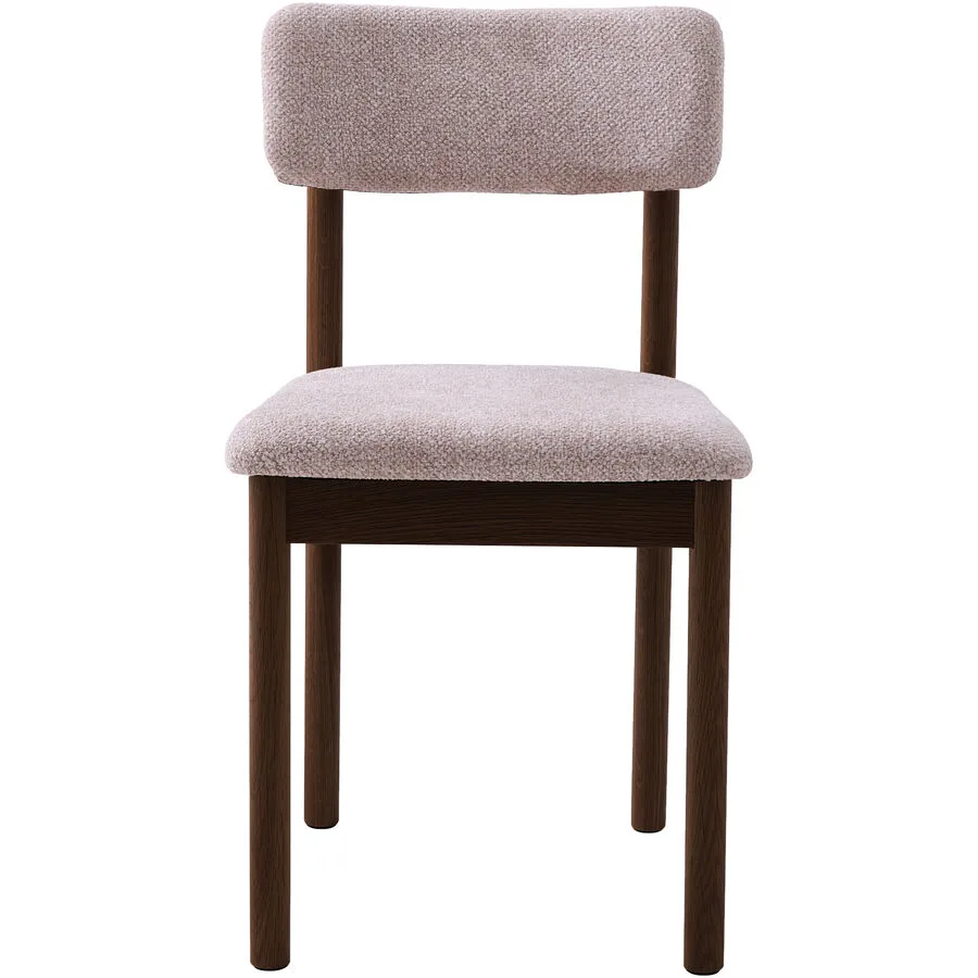 Stuhl 2er-Set Cilia sand/braun Polyester/Holz