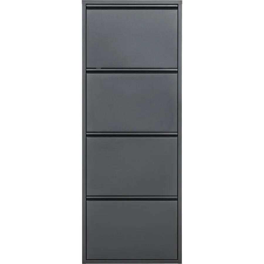 Schuhschrank Vinci anthrazit Metall B 51 H 136 cm