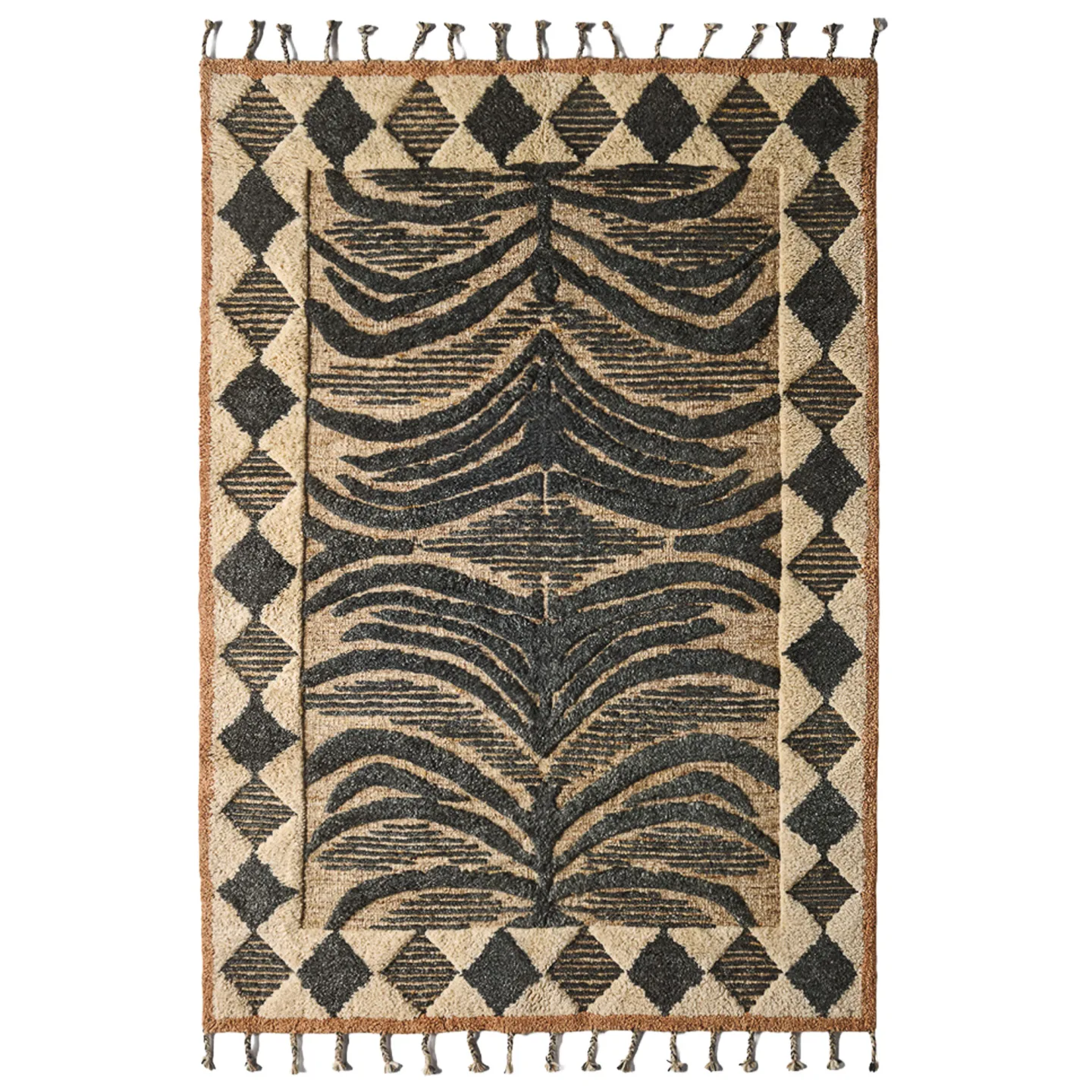 Dusty Deco - Wild Cat Rug Black 200x300 - Ullmattor - Matthew Williamson - Svart - Ull