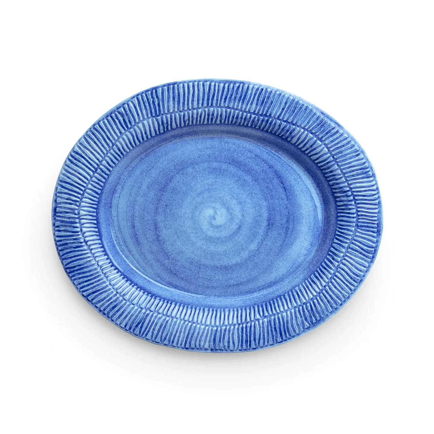 Mateus Stripes Teller 30 x 35cm Hellblau