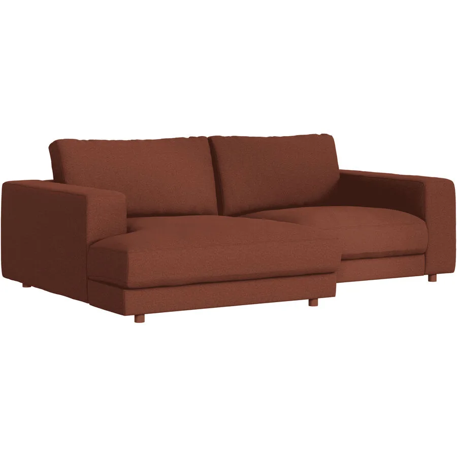 Ecksofa Ava Links Bezug: 100% Polyester rusty B 240 T 170 cm - Möbel Konfigurator: Traummöbel individuell zusammenstellen