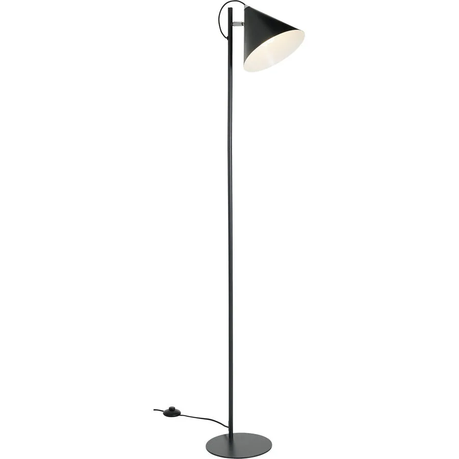 Stehlampe Charly Schwarz Metall 25 cm 150 cm