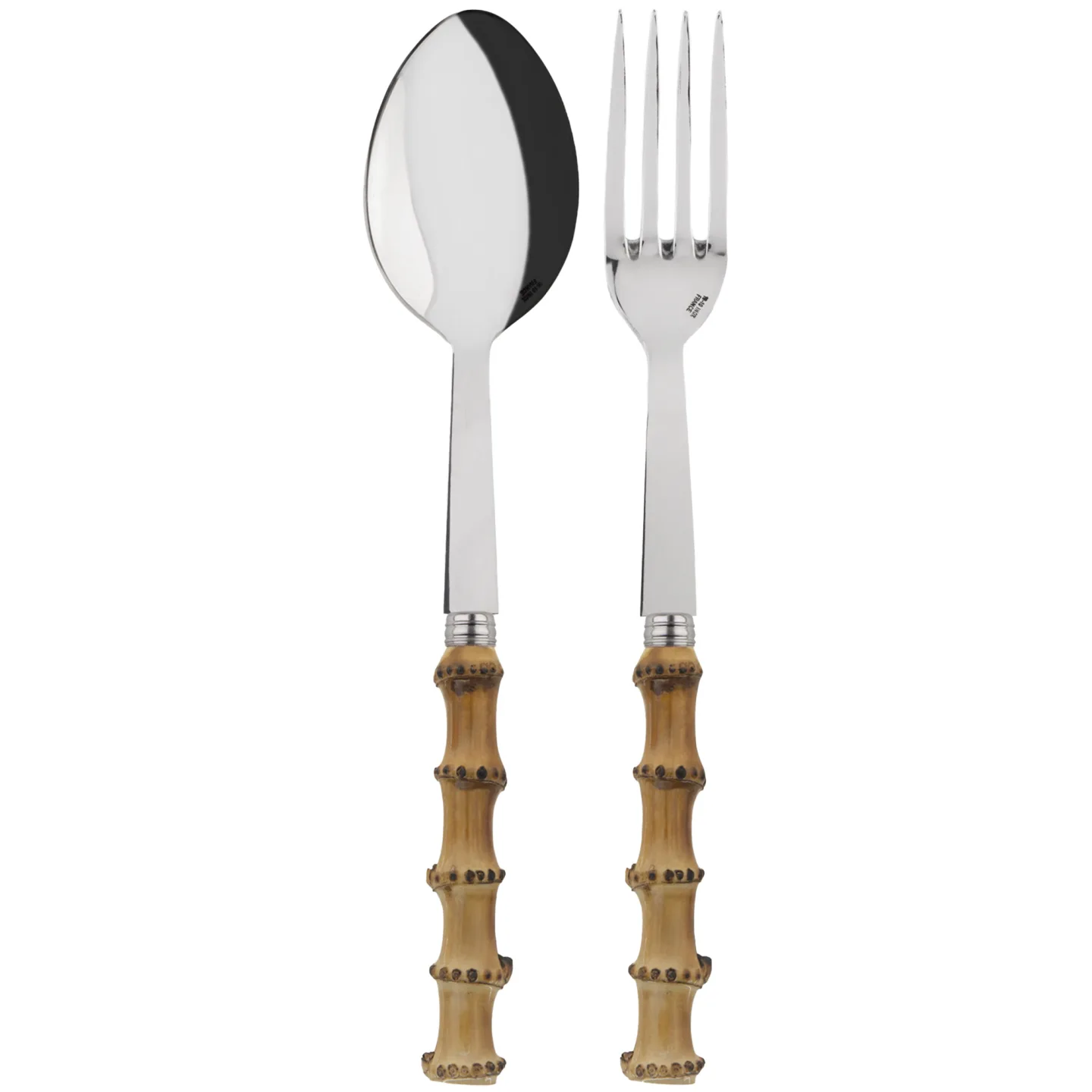 Sabre Paris - Panda Serving Set Bamboo - Serveringsbestick - Pascale Gelb - Metall