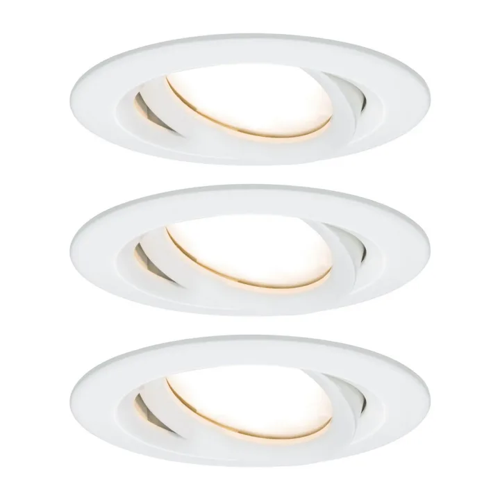Nova Plus 3-delt LED-spot rund hvid - Paulmann - Badeværelse - Moderne - Metal - Med én lyskilde