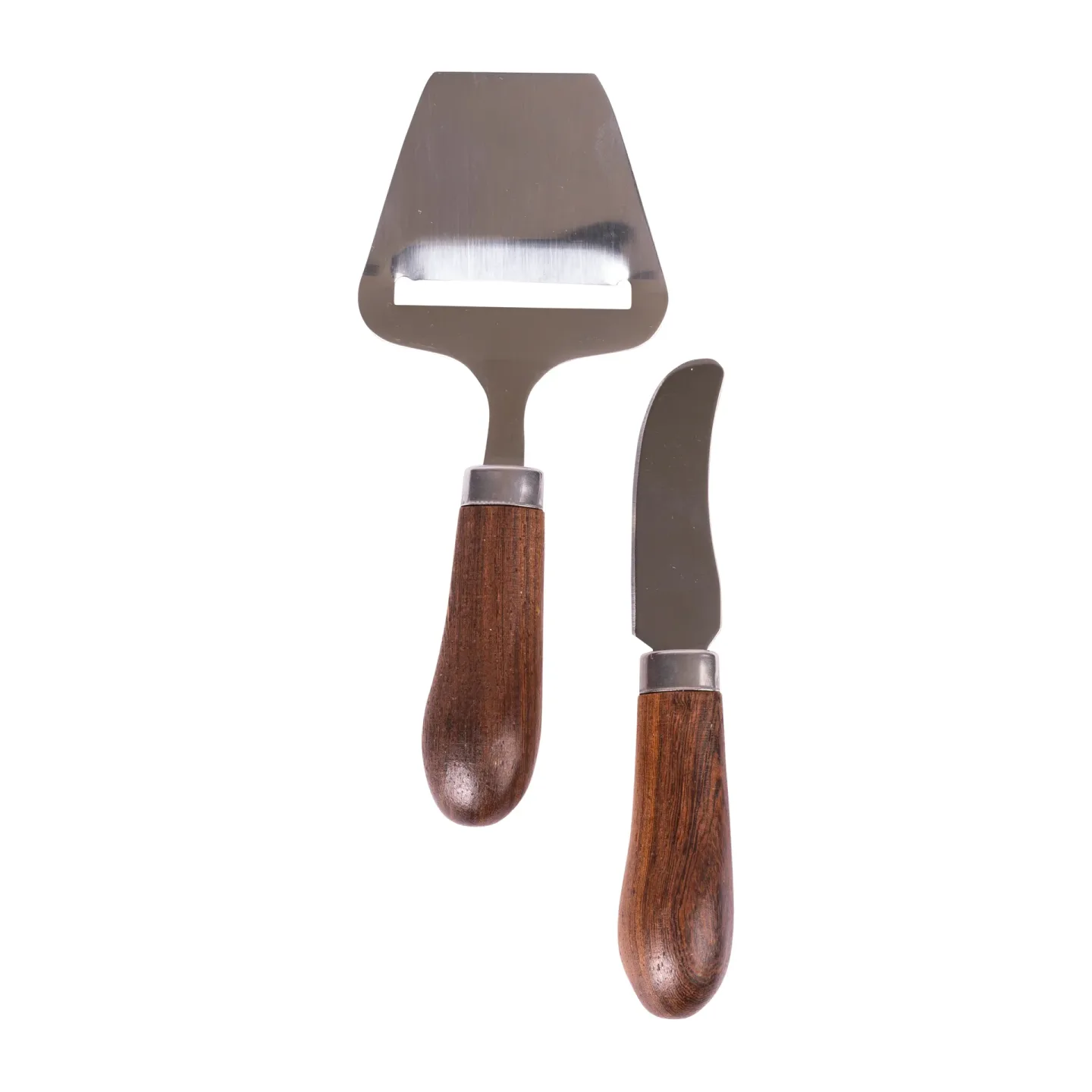 Sagaform Astrid Käsehobel und Buttermesser Braun-silber