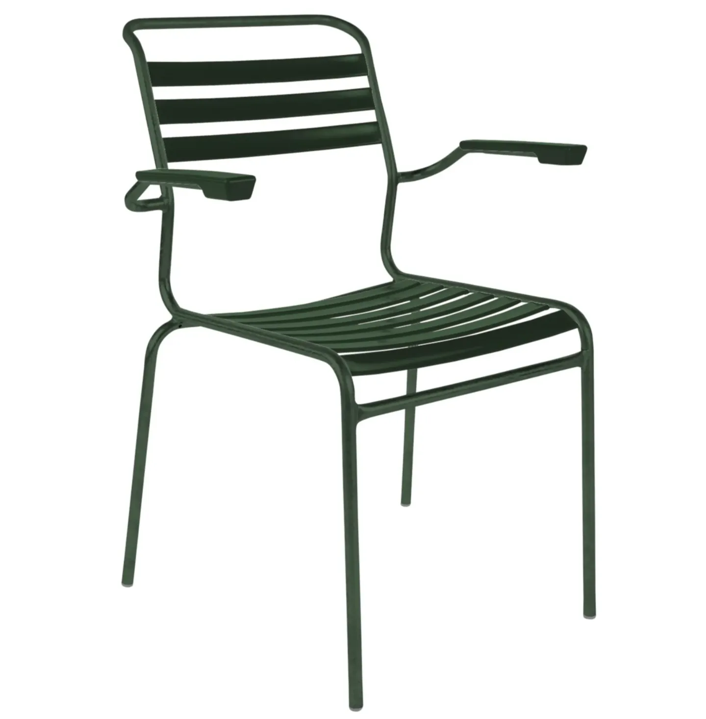 Schaffner Lättli-Stuhl Säntis mit Armlehnen Grün | Schubiger Möbel