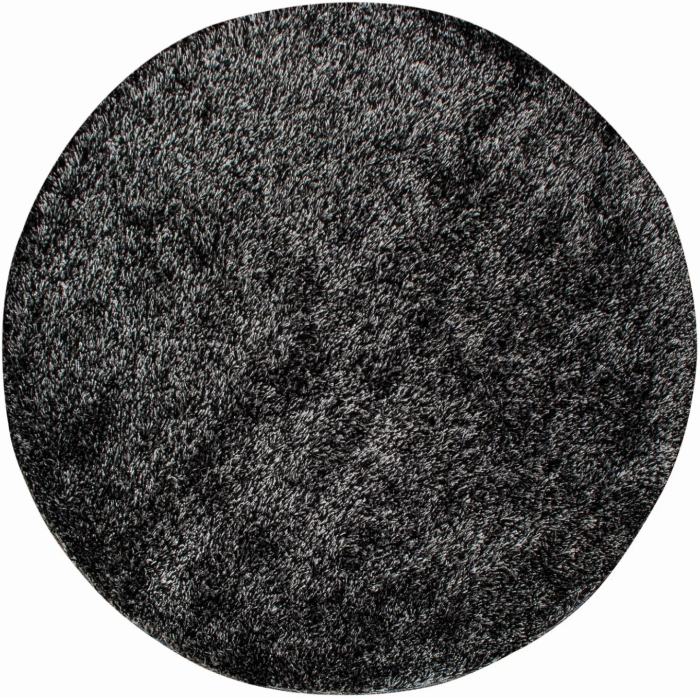 Runde tepper - Cosy (antrasitt) (Størrelse: Ø 80 cm)
