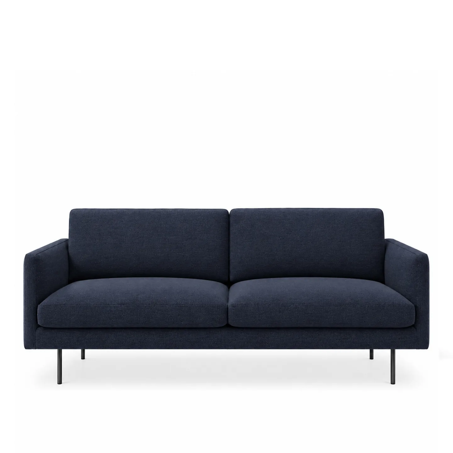 Adea - Basel 220 sofa, fabric upholstery, black powder leg, Verso 048 - Soffor - Johan Ridderstråle,Mats Broberg