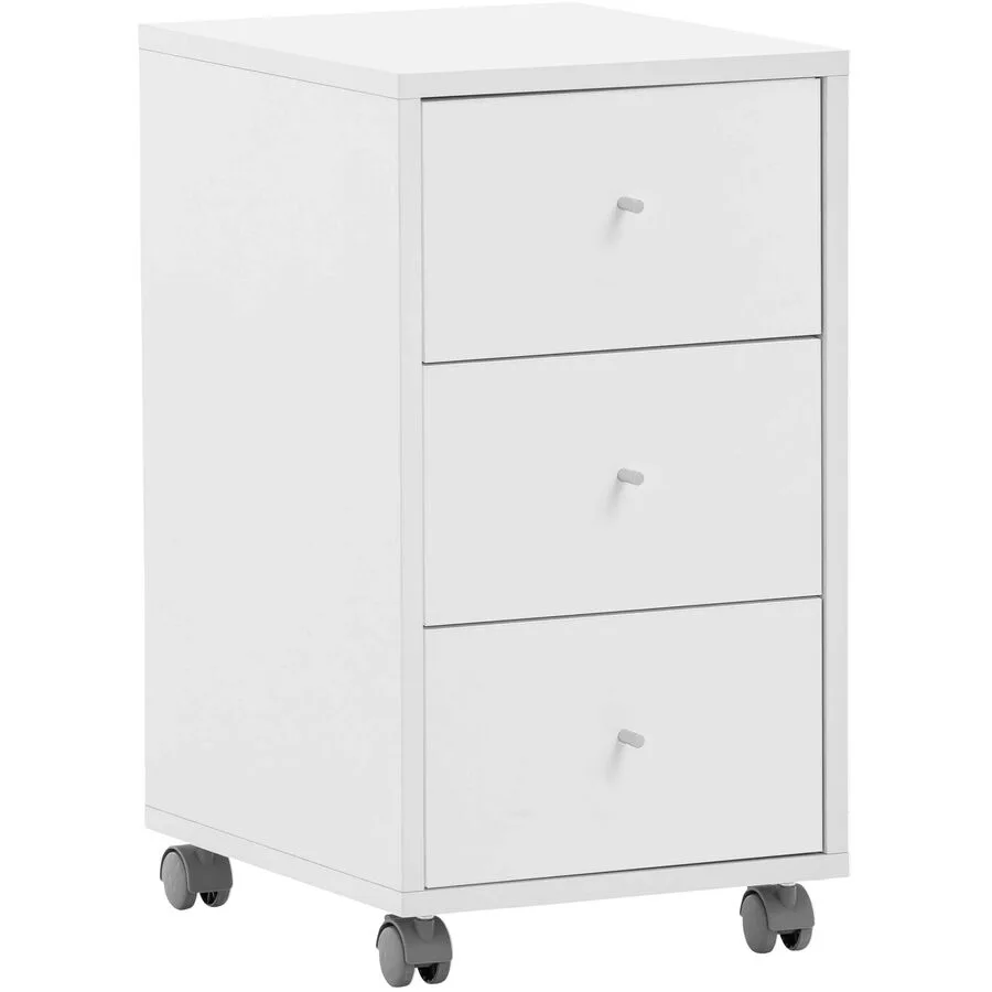 Rollcontainer Ciri Weiss Holzwerkstoff 32.6 cm 59.7 cm 39.1 cm