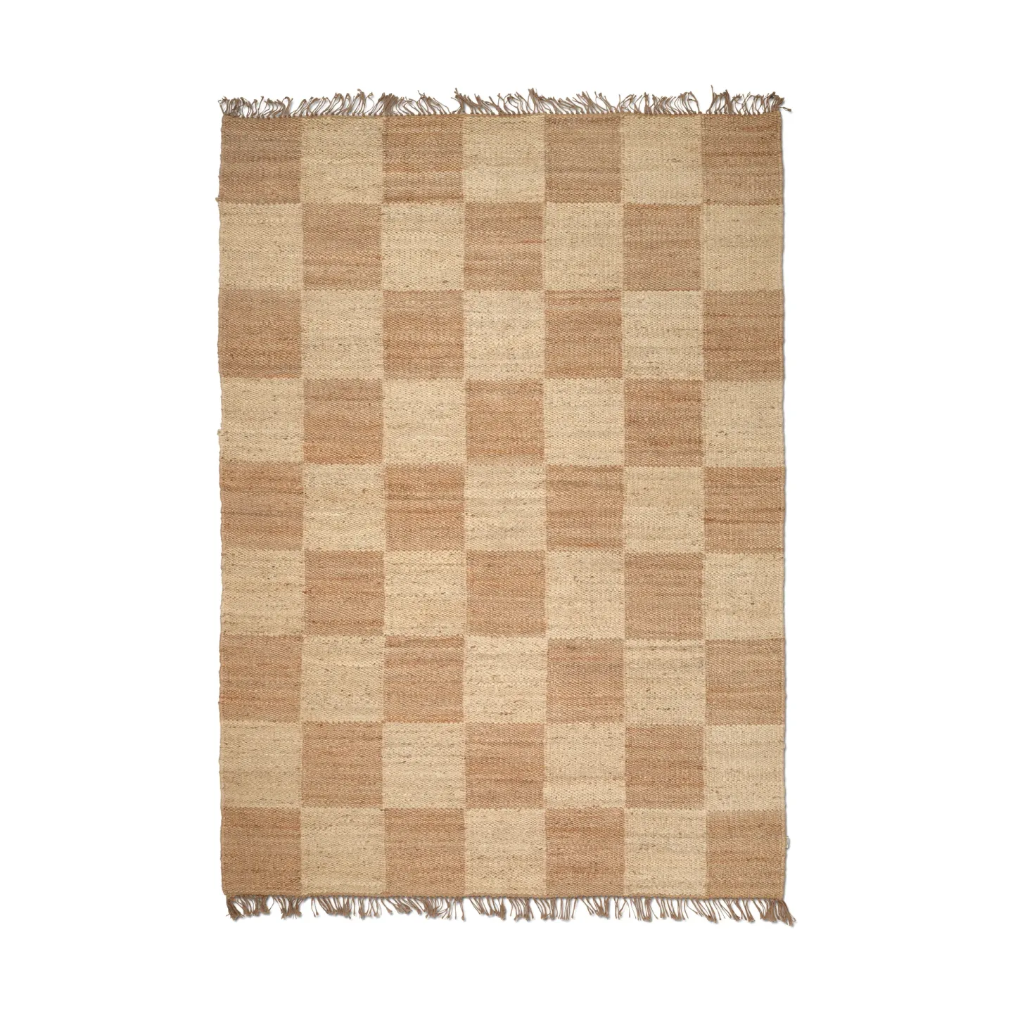 Squares jute matta natur