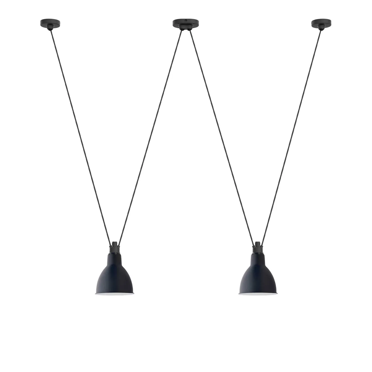 DCWéditions - Les Acrobates De Gras 324 L Round Blue - Pendellampor - Bernard-Albin Gras - Blå
