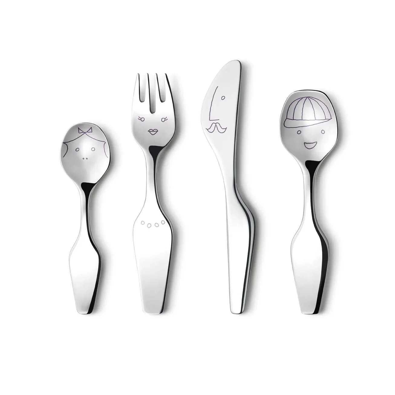 Georg Jensen The Twist Family bestickset 4 delar