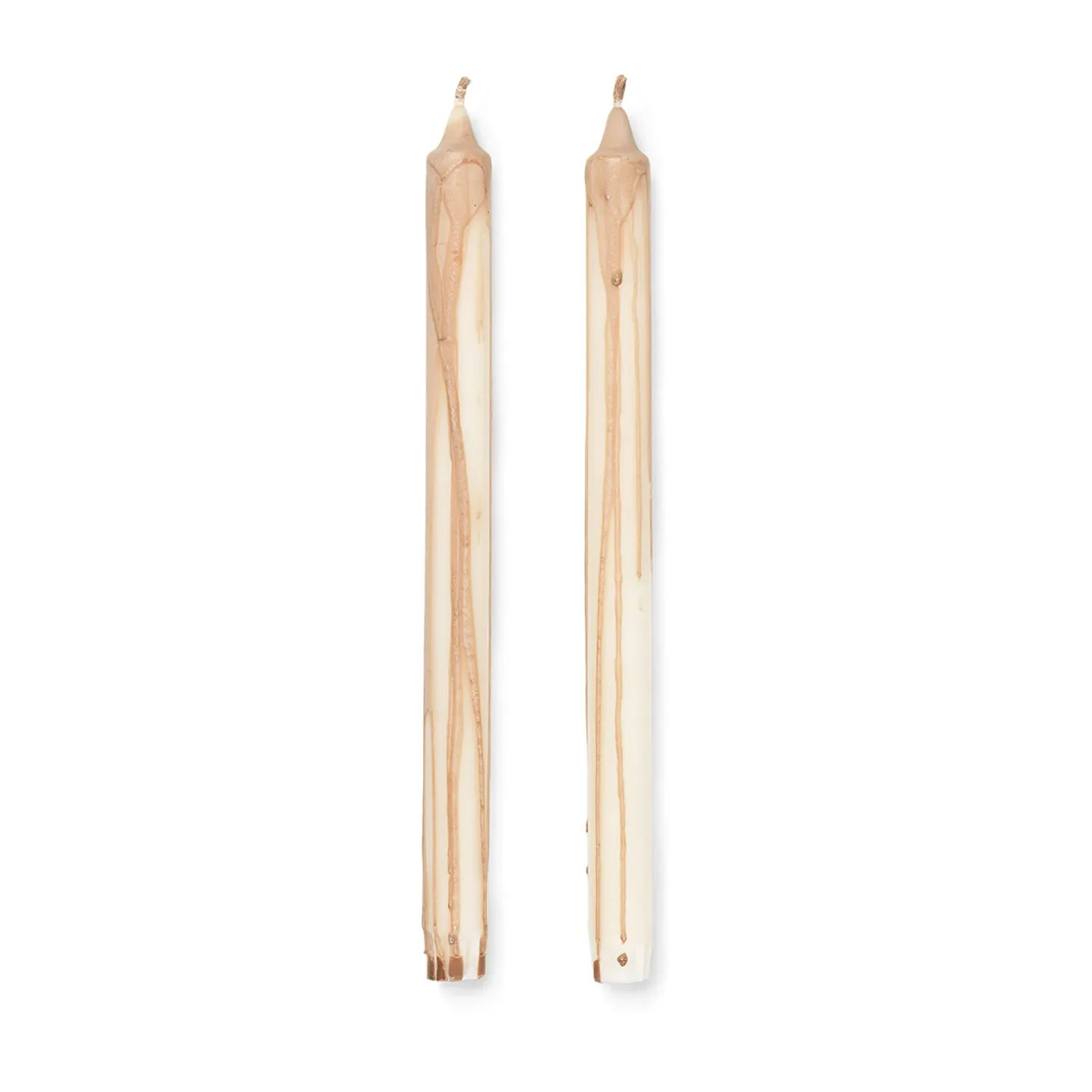 Ferm Living Dryp Kerze 2er-Pack Beige