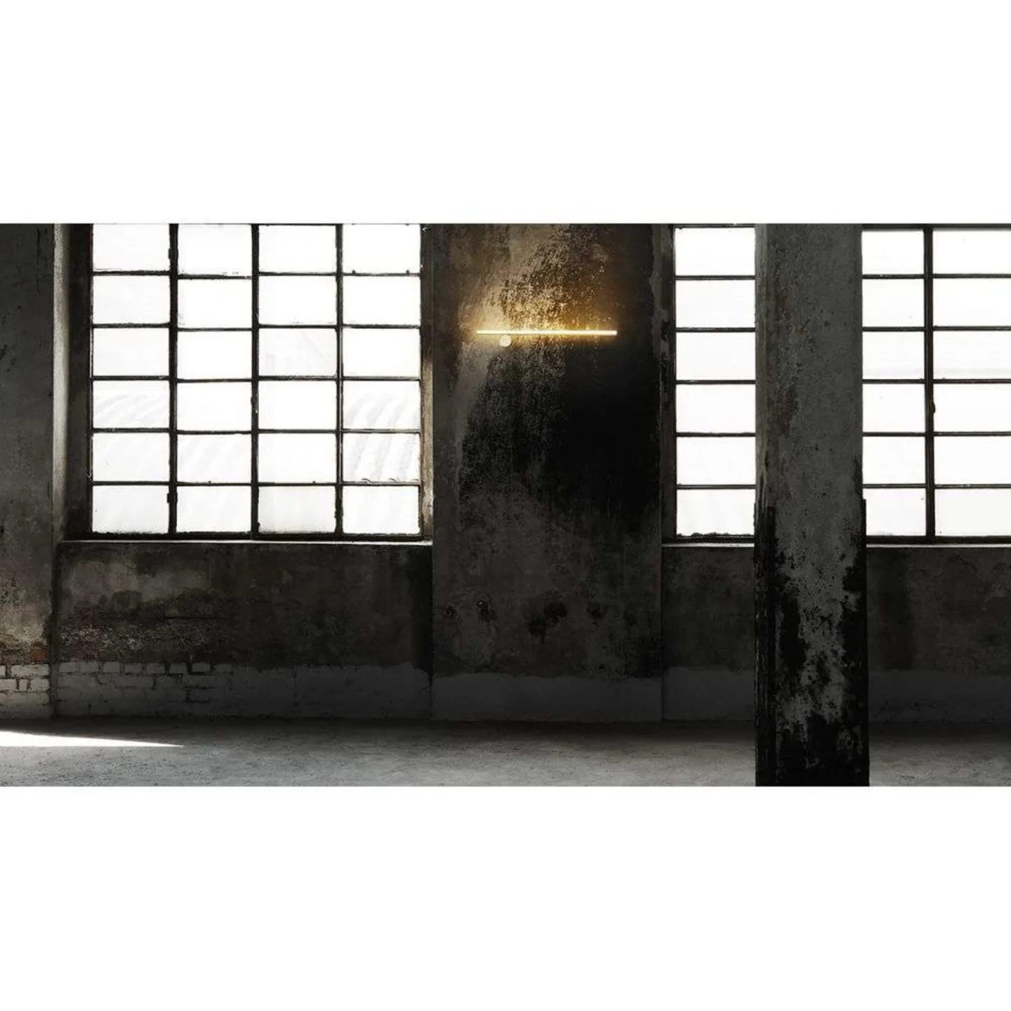 Coordinates W1 Wandleuchte Golden - Flos - Wohnzimmer - Aluminium
