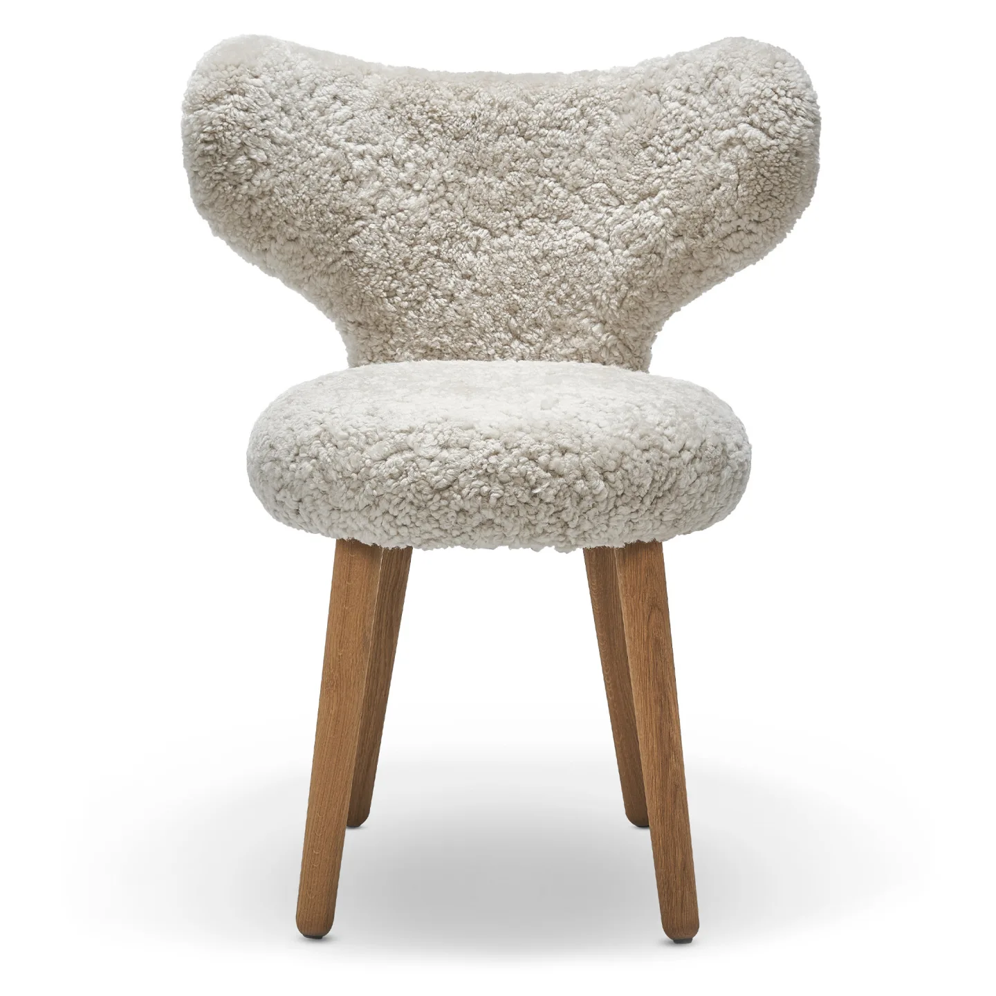 Mazo - WNG Chair Sheepskin Moonlight - Matstolar - Magnus Læssøe Stephensen - Trä/Ull