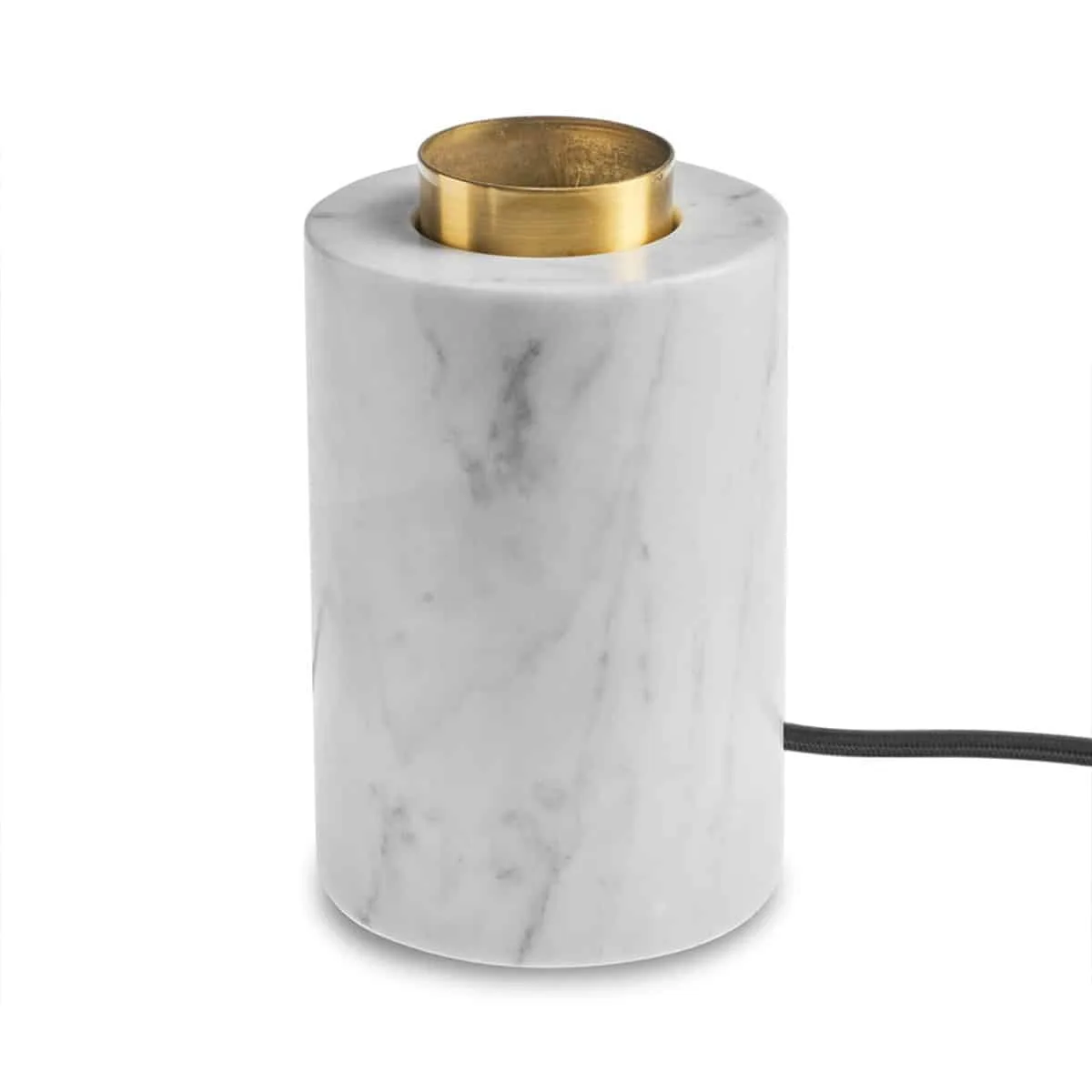 Marble Bordslampa White silk matt med textilkabel