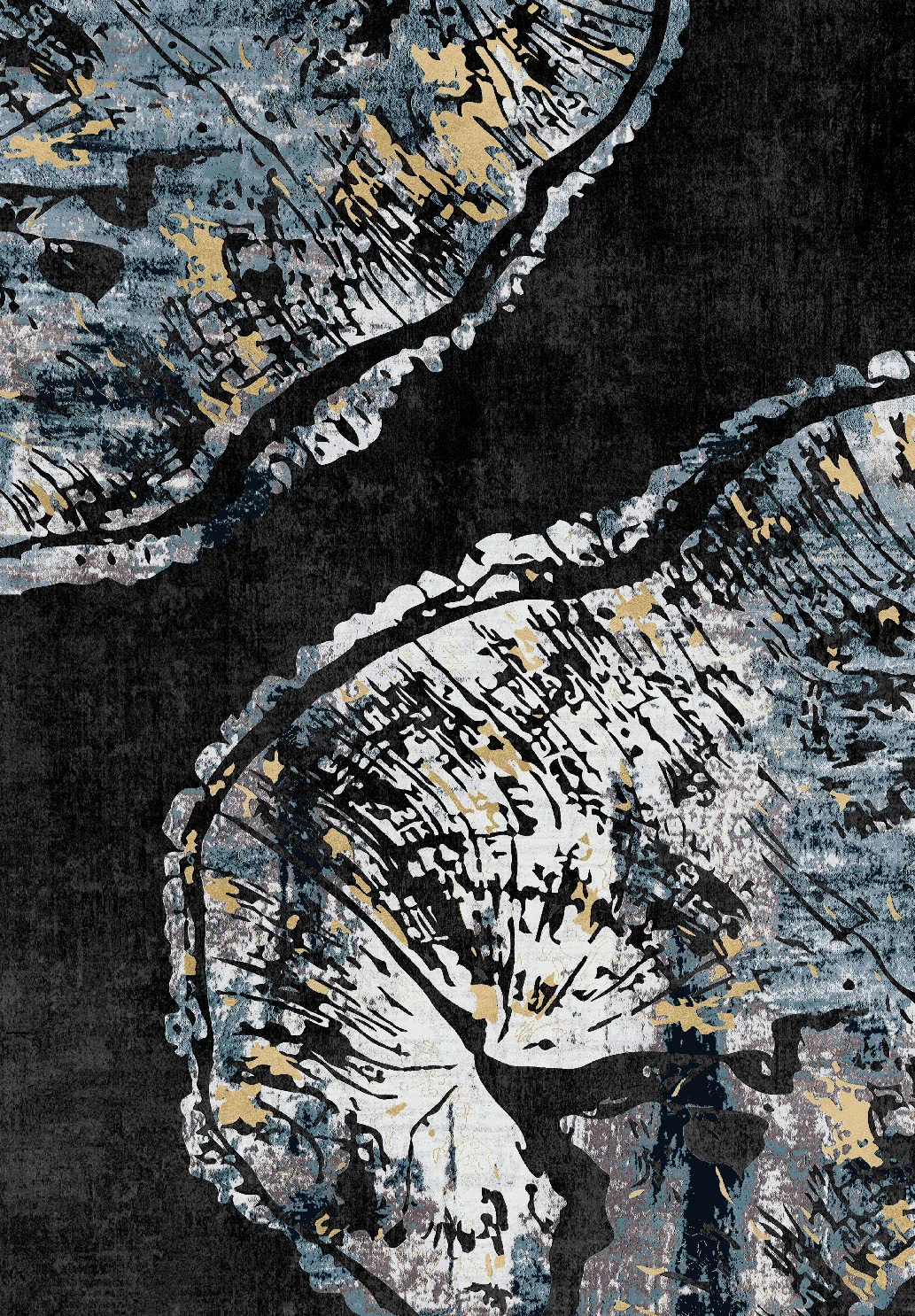 Wilton-teppe - Tamsim (svart/multi) (Størrelse: 200 x 280 cm)