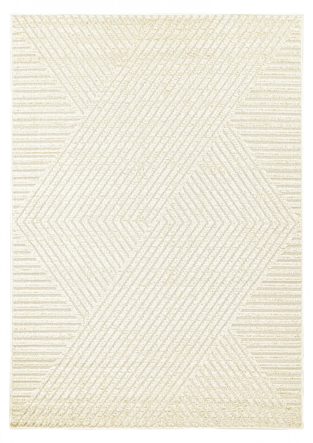 Shaggy Indoor/Outdoor - Ithaca (krem) (Størrelse: 133 x 190 cm)